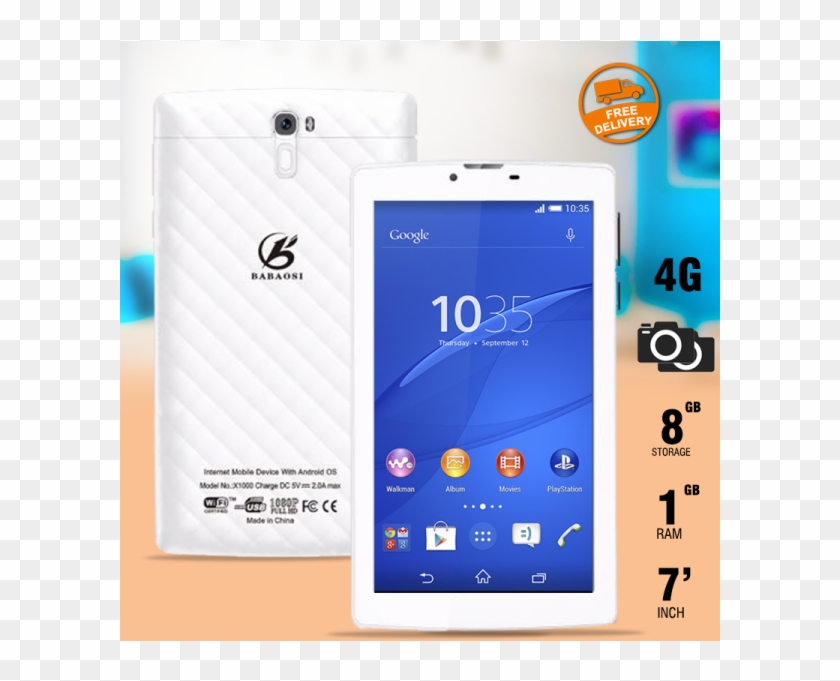 Babaosi X1000 Tablet, 7 Inch, Android - Sony Xperia Z3 Compact Clipart