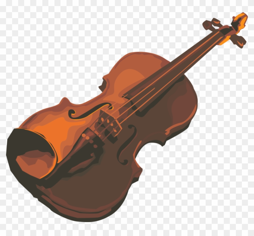Vector Illustration Of Fiddle Violin Stringed Musical - ウッド ベース Clipart