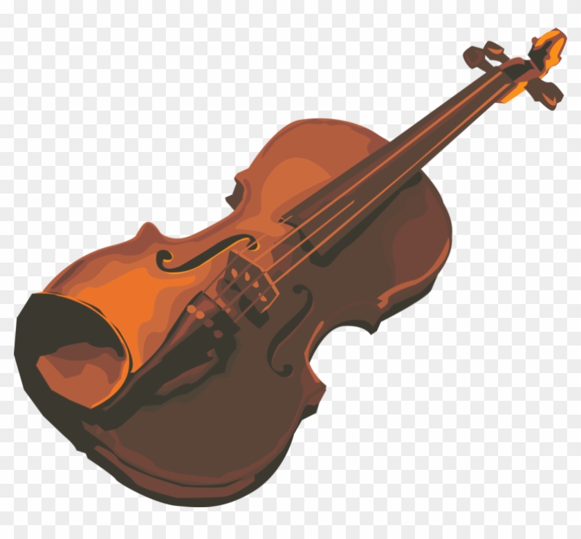 Vector Illustration Of Fiddle Violin Stringed Musical - ウッド ベース Clipart #2711953