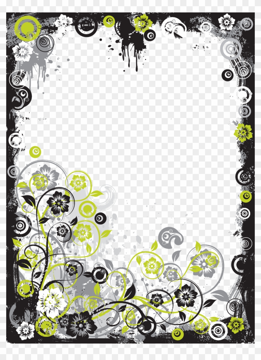 Search For Users And Pictures On Picsart Collage Online, - Border Design Frames Black And White Clipart