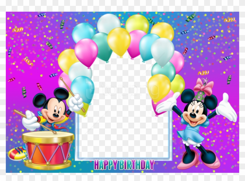 Free Png Happy Birthday Mickey Mouse Transparent Kids - Mickey Mouse Birthday Chart Clipart