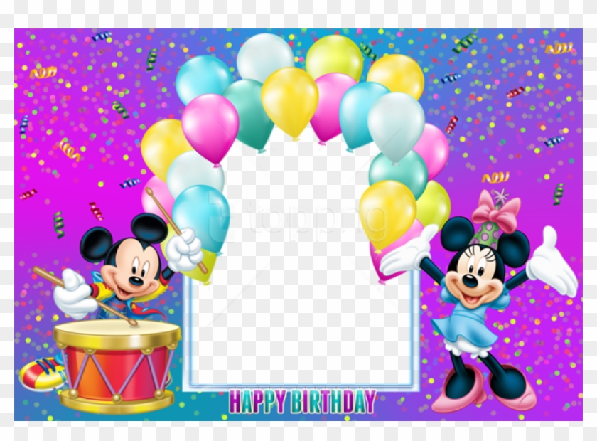 Free Png Happy Birthday Mickey Mouse Transparent Kids - Mickey Mouse Birthday Chart Clipart #2712322