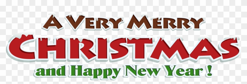 Merry Christmas Text Png Clipart #2713292