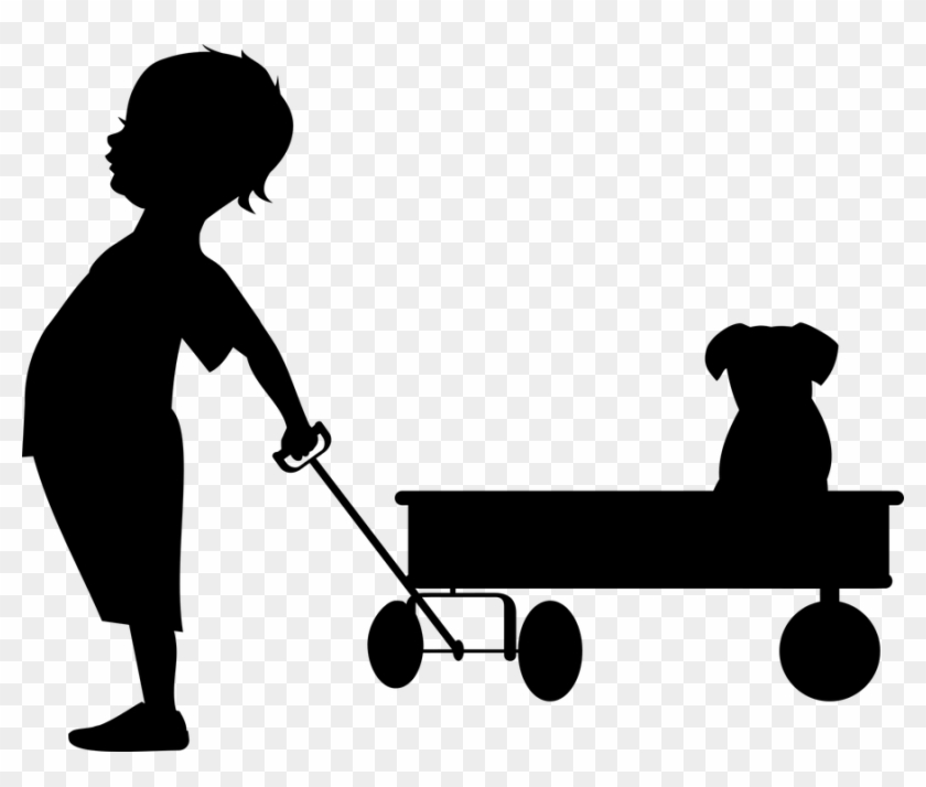 Hiring Nyc Unpacking Services Leaves A Lot Of Room - Free Vector Child Silhouette Clipart #2714101