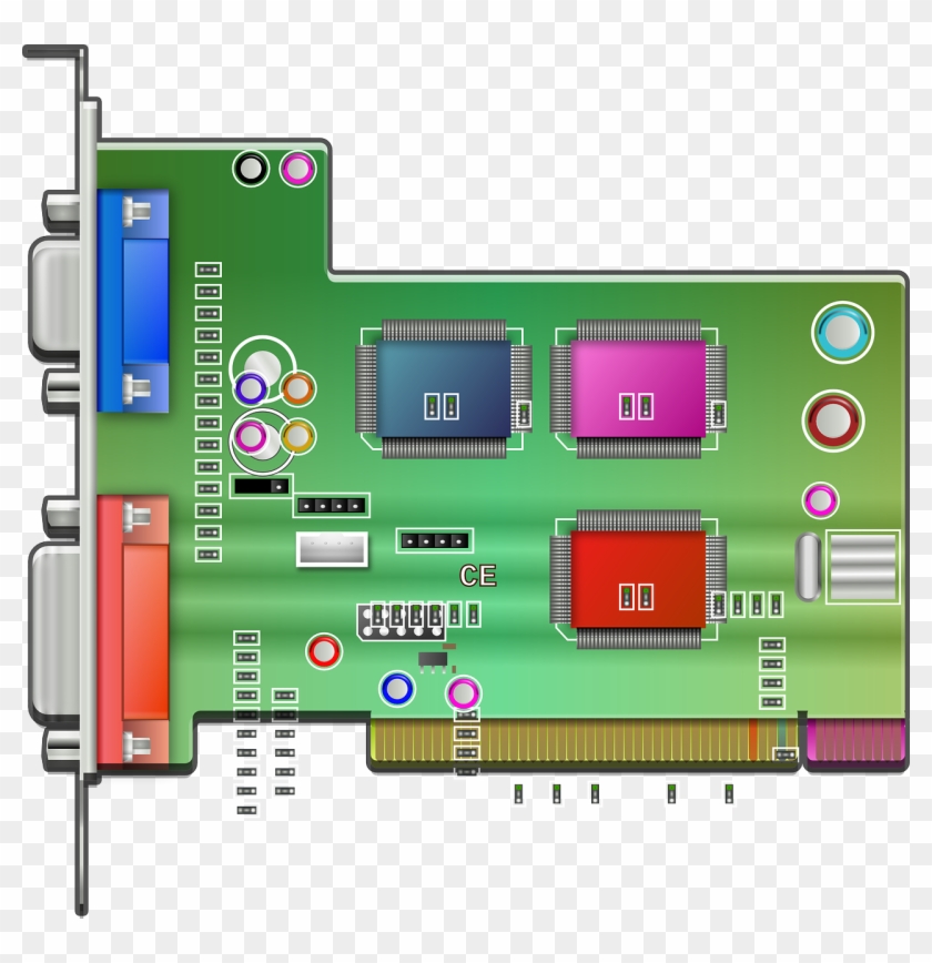 Circuit Board Computer - Printed Circuit Board Clipart