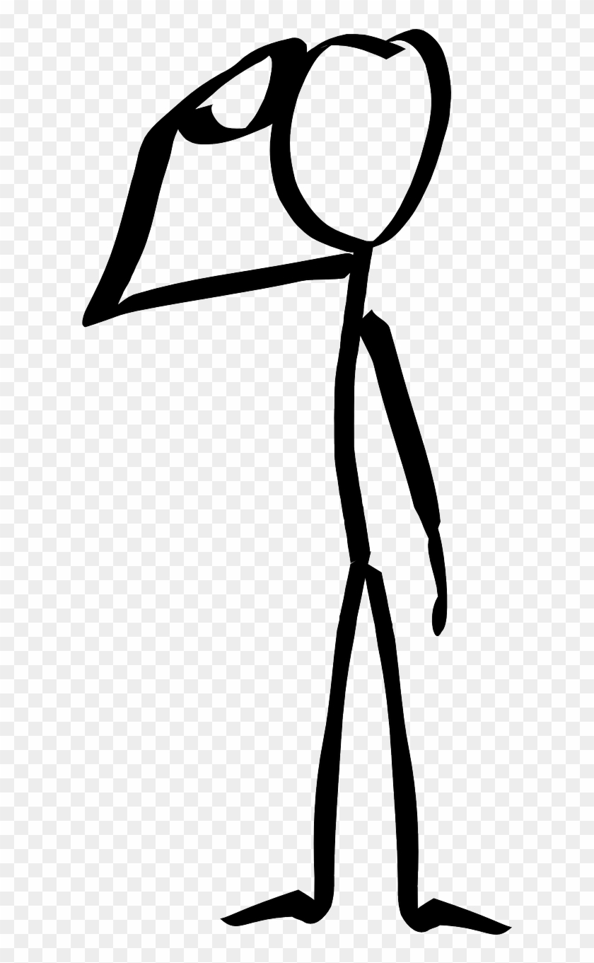 Stickman Stick Figure Png Image - Thinking Stick Figure Png Clipart #2715370