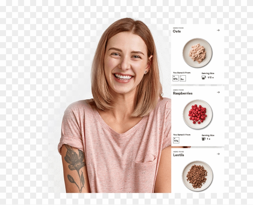 Happy, Healthy Woman With Habit Personalized Nutrition - Smile Clipart #2715452
