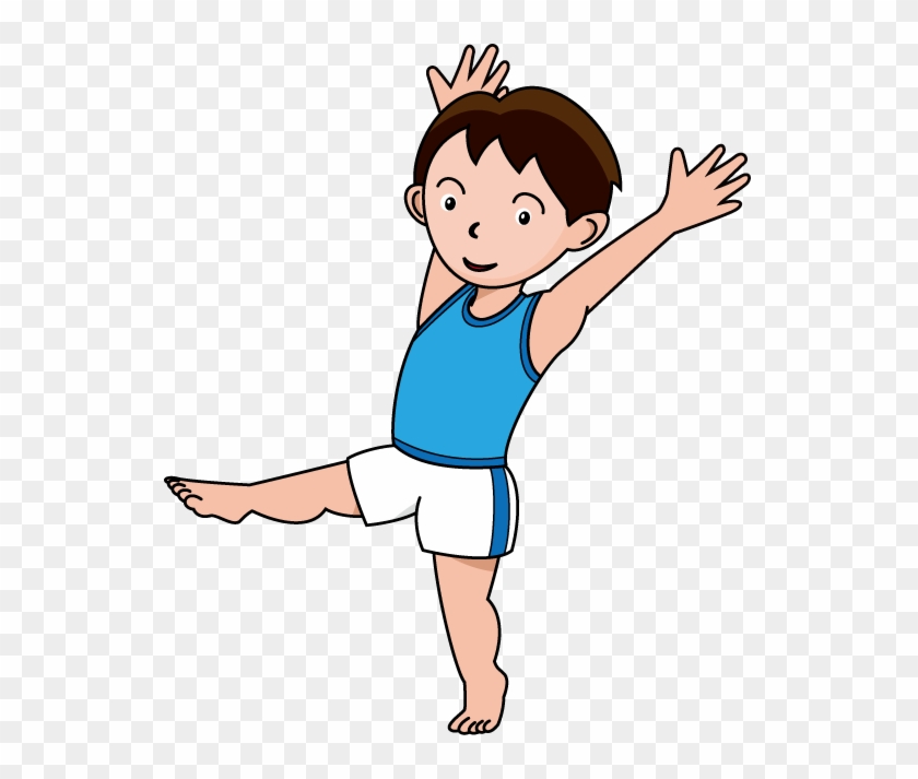 Gymnast Clipart Little Boy - Kids Gymnastics Clipart - Png Download