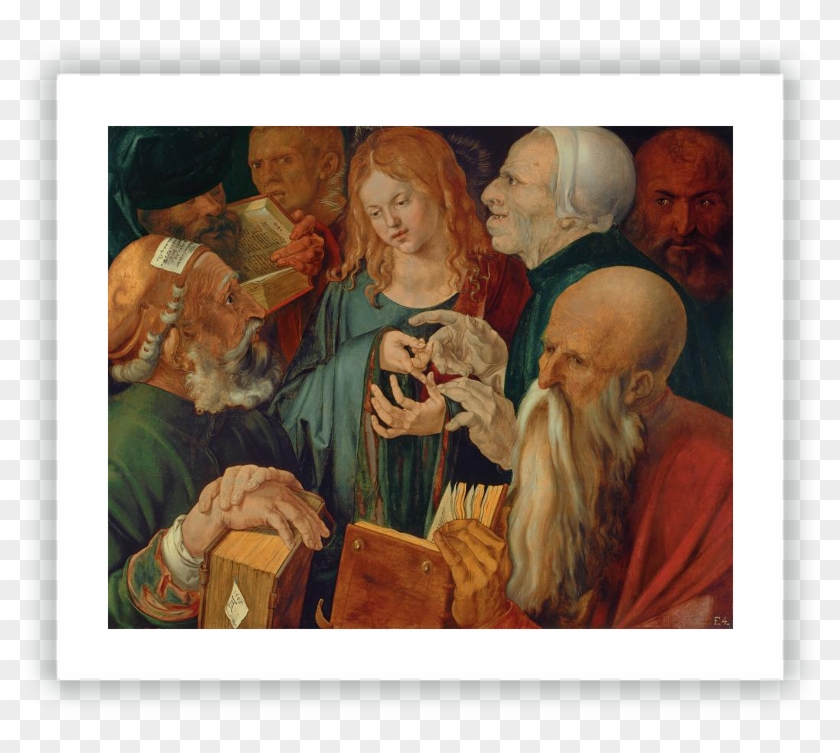 Jesus Among The Doctors - Albrecht Durer Clipart