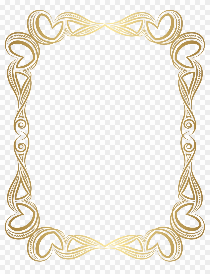 Decorative Border Frame Gold Transparent Png Image Clipart