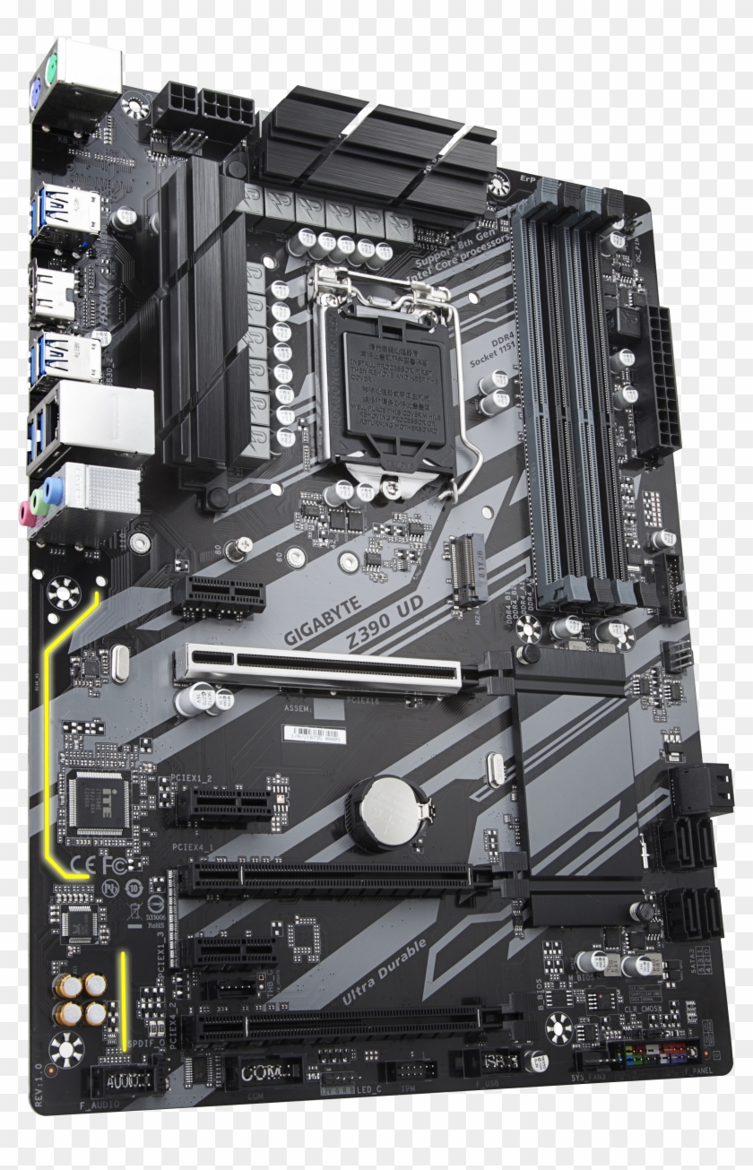 Storage Wise The Z390 Ud Has A Total Of Six Sata Ports - Gigabyte Z390 Ud Motherboard Clipart