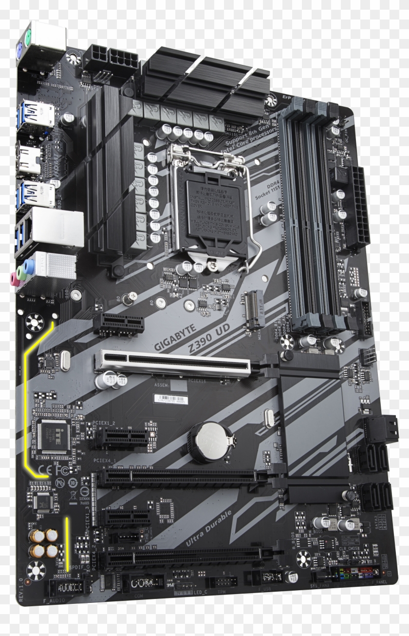 Storage Wise The Z390 Ud Has A Total Of Six Sata Ports - Gigabyte Z390 Ud Motherboard Clipart #2716973