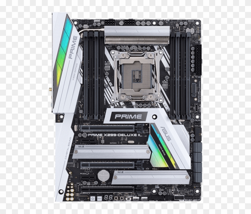Prime X299-deluxe Ii, Intel X299 Chipset, Lga 2066, - Asus Prime X299 Deluxe Ii Clipart #2717166