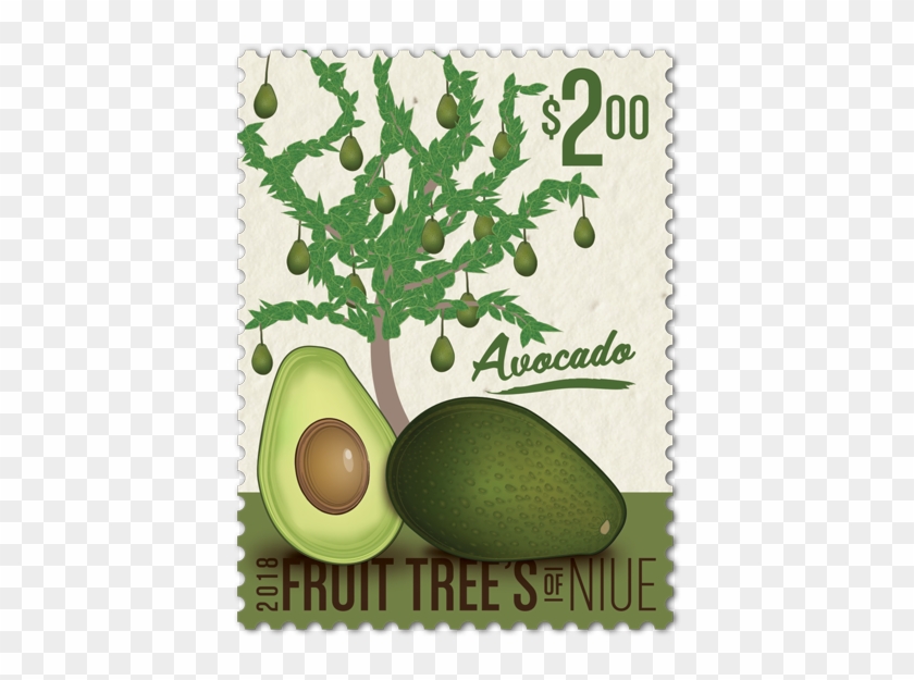 Single Stamp - Avocado Clipart #2717876