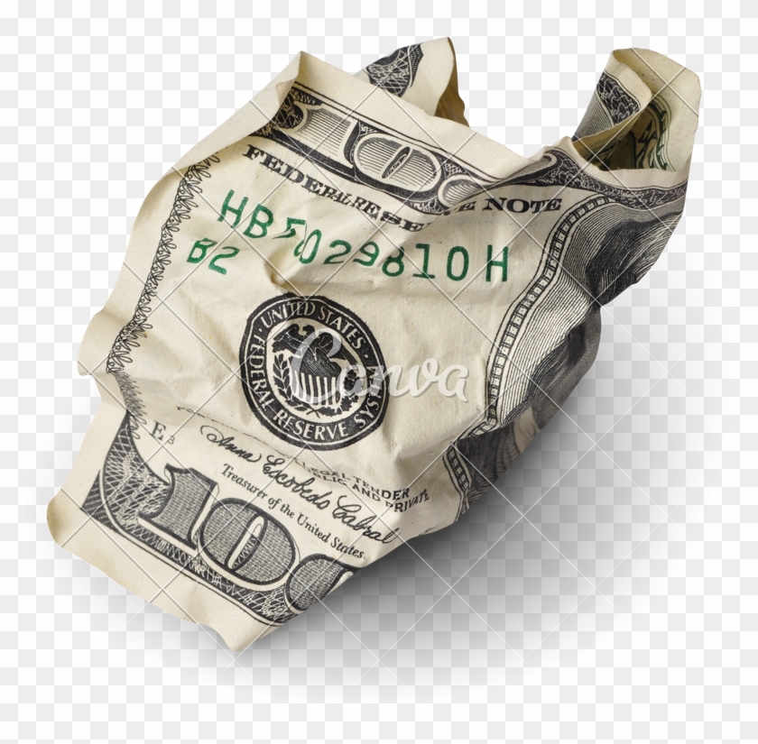 100 Dollar Bills Stacks Png - Crushed Dollar Bill Clipart