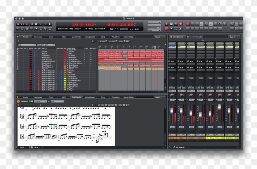 Motu Digital Performer - Digital Performer 9 Mixer Clipart #2718797