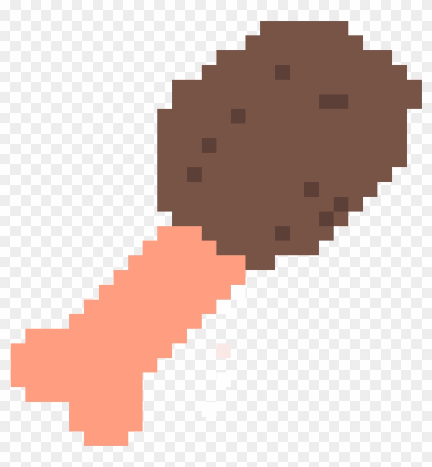 Random Chicken Leg - Minecraft Wood Axe Texture Clipart
