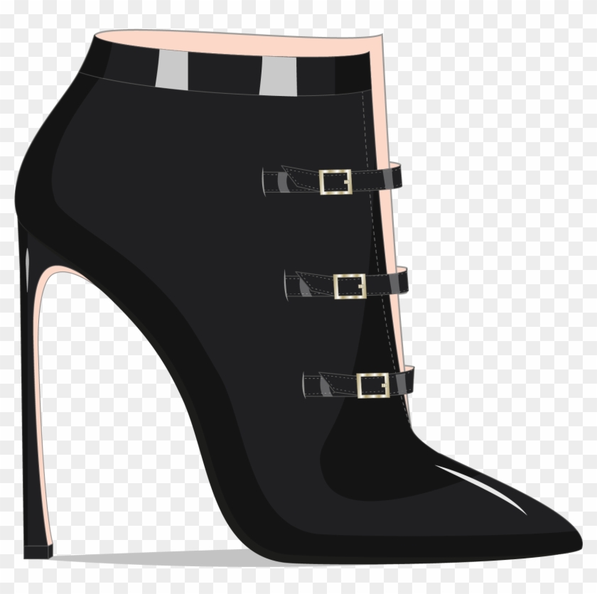 Booty Transparent Heel - High Heels Clipart