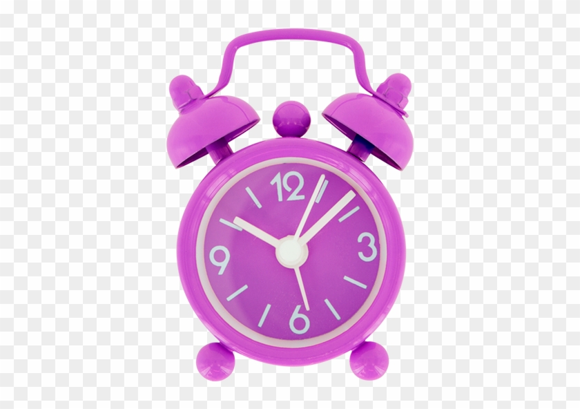 Clock Clipart Purple - Alarm Clock Pink - Png Download