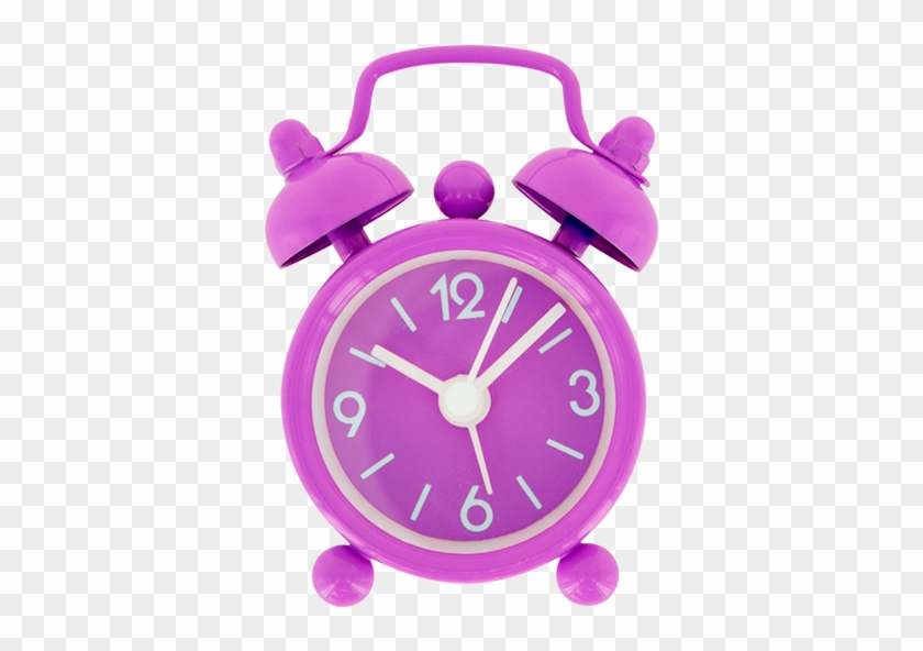 Clock Clipart Purple - Alarm Clock Pink - Png Download #2720061