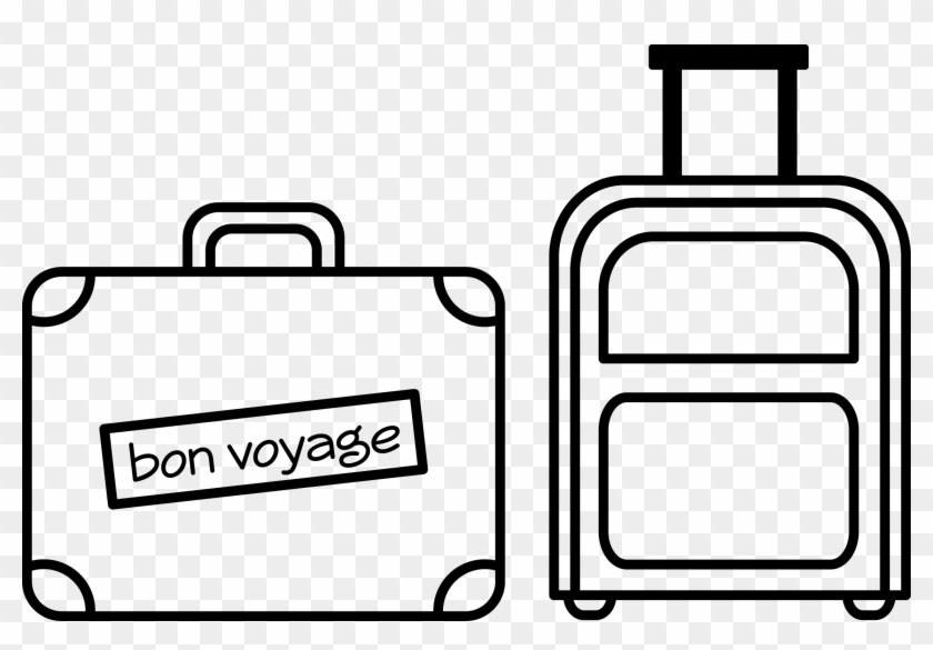 Collection Of - Easy Drawing Of A Suitcase Clipart