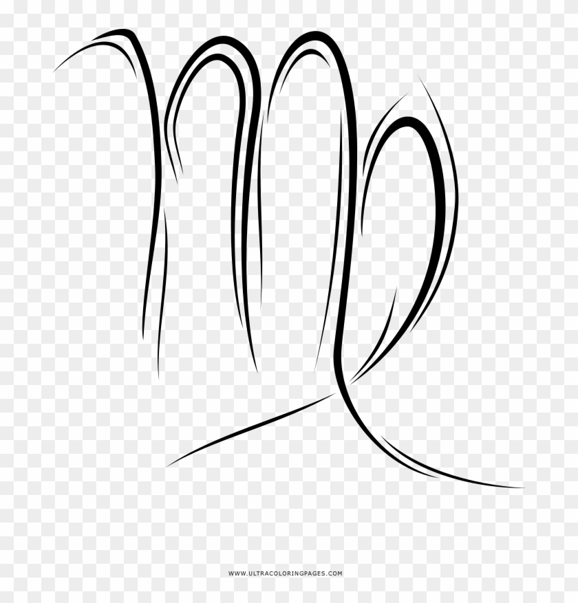 Virgo Coloring Page - Line Art Clipart #2722669