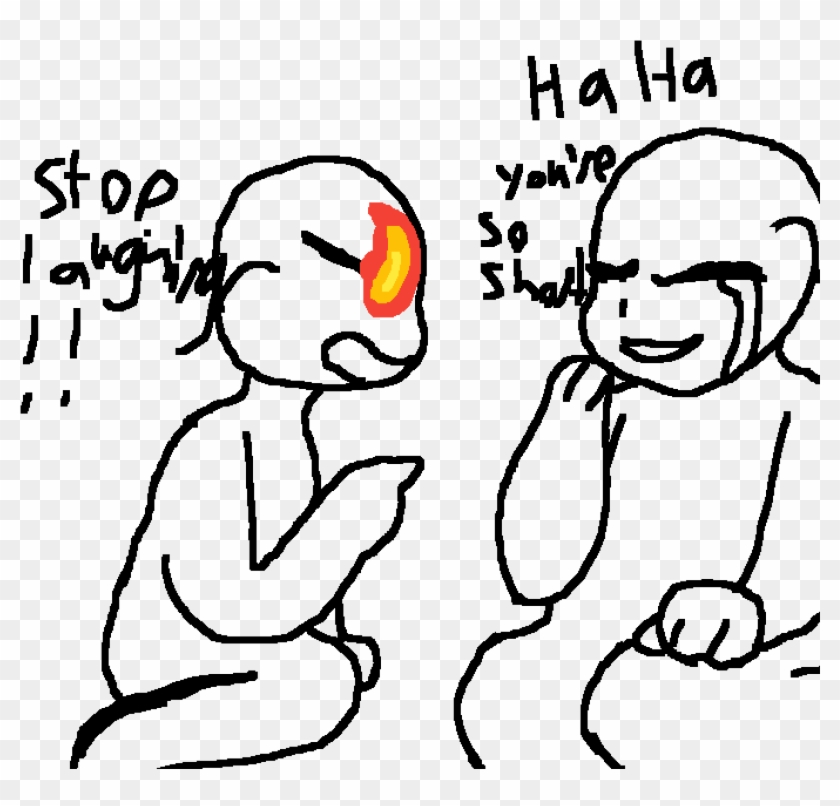 Stap Laughing At Short Boi Base - Cartoon Clipart #2722767