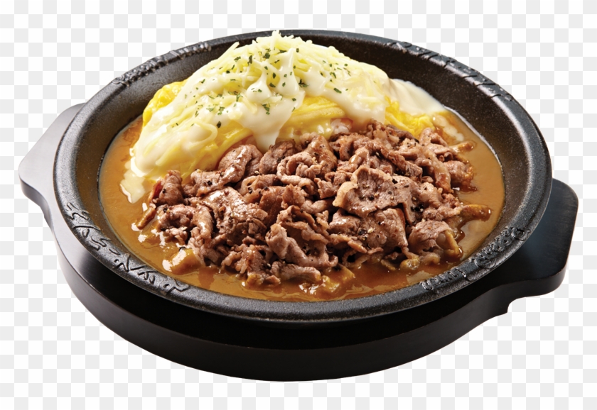 Cheesy Omelette With Curry Sauce - Bulgogi Clipart