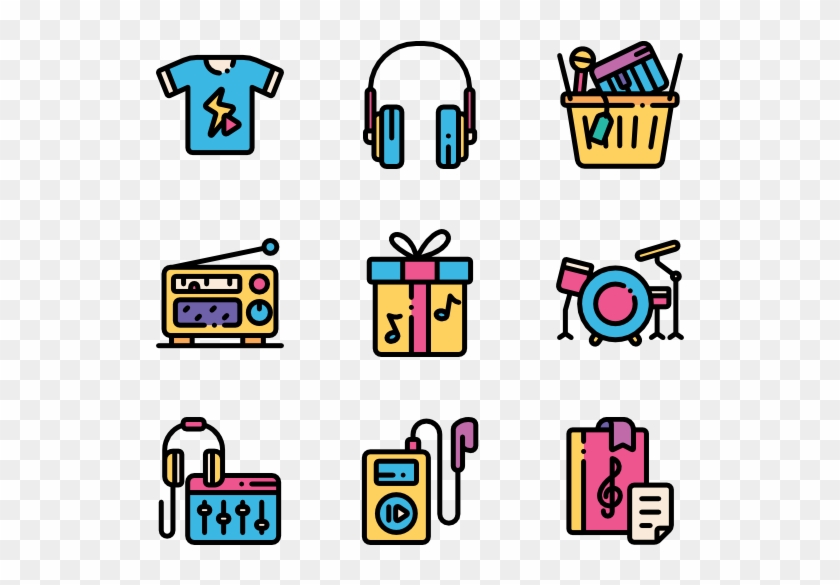 Music Store - Web Design Icons Clipart #2723036