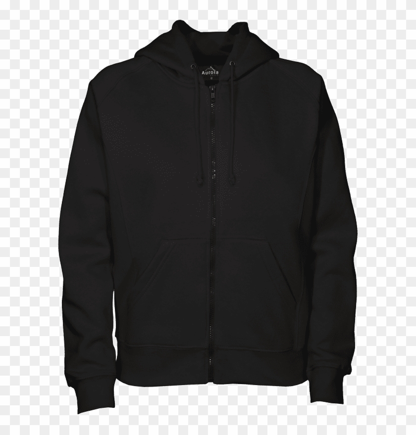 Hoodie Blank Png - Black Zip Hoodie Png Clipart #2723204