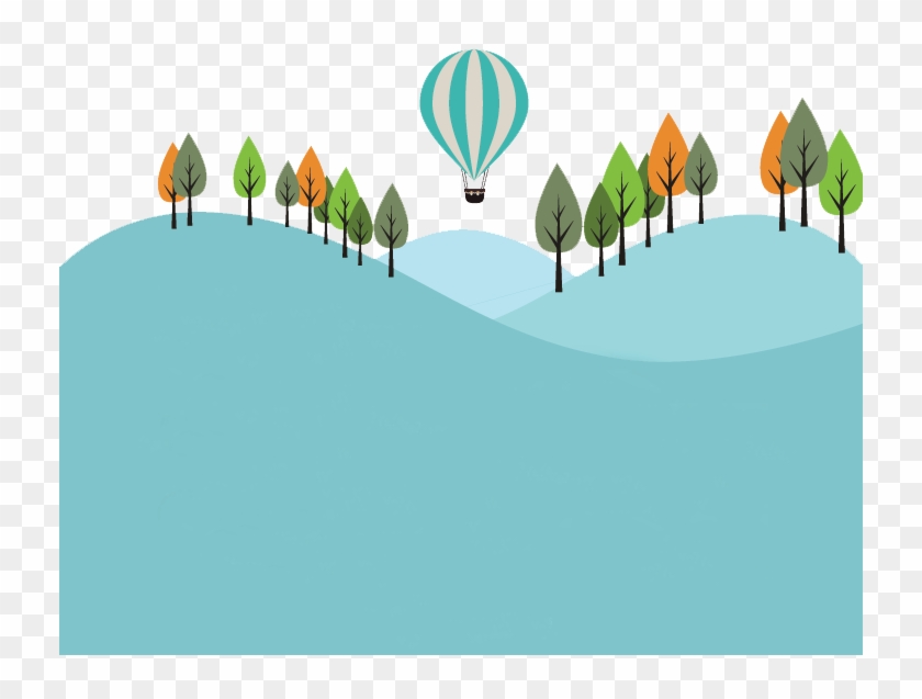 Footer Bg2 - Hot Air Balloon Clipart #2723547