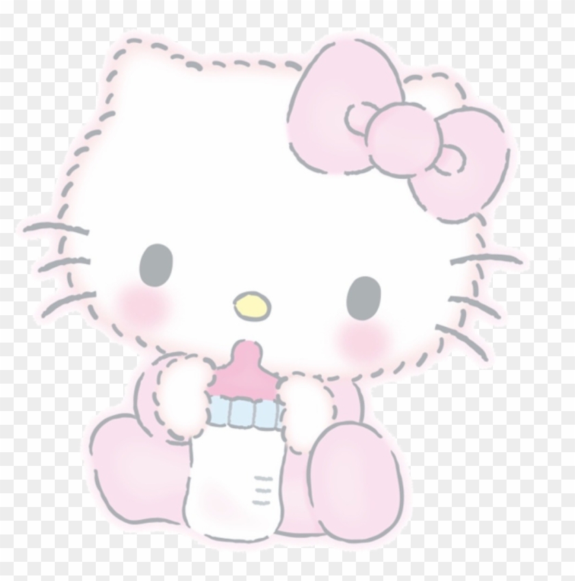 #baby #hello Kitty #hellokitty #hellokittysticker #kitty - Hello Kitty Transparent Picsart Clipart