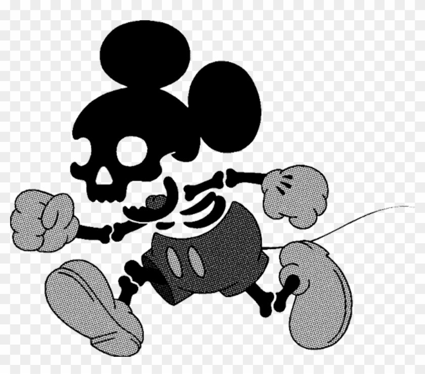 #mickey #mickeymouse #dead #skeletons #skeleton #bone - Skeleton Mickey Mouse Clipart