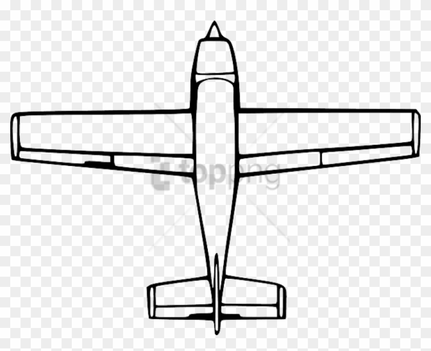 Free Png Cartoon Plane From Above Png Image With Transparent - Aircraft Port And Starboard Clipart