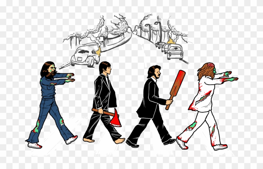 The Png Stickpng Walking - Beatles Zombie Clipart #2724528
