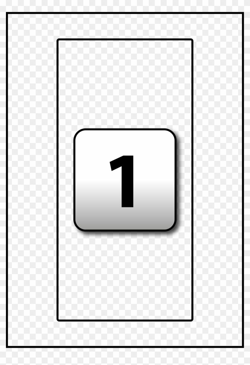 1 Rectangle Label Per A4 Sheet 120 Mm X 240 Mm - Parallel Clipart #2724545