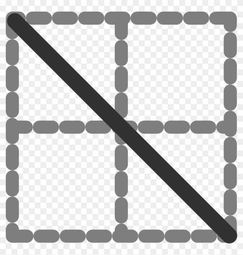 Diagonal Line Table Digital Png Image - Borders Icon Clipart #2725348
