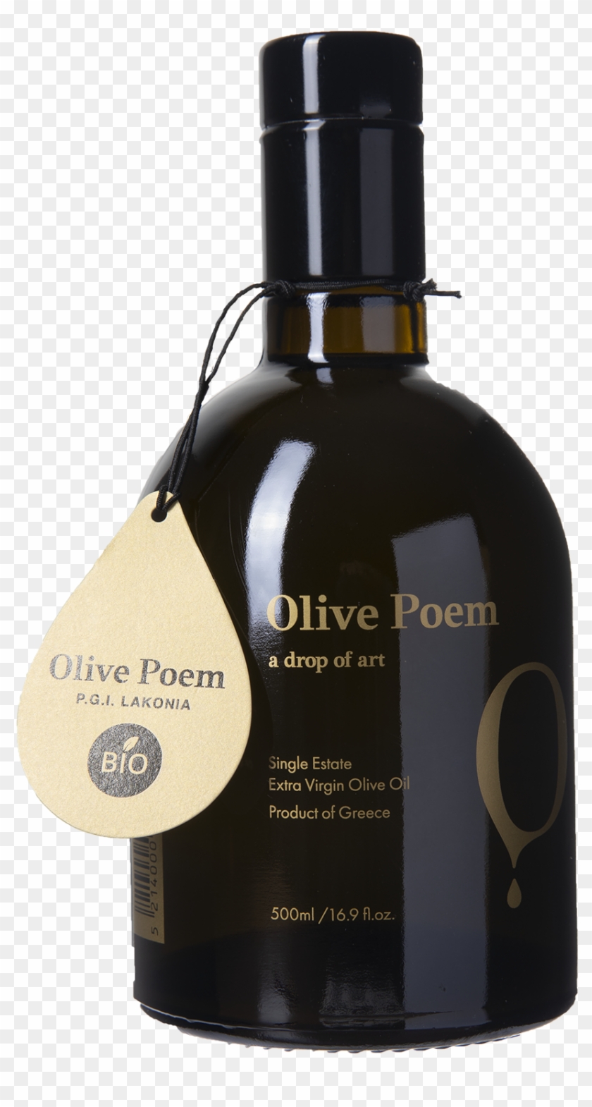 Olive Poem A Drop Of Art - Glass Bottle Clipart #2725526
