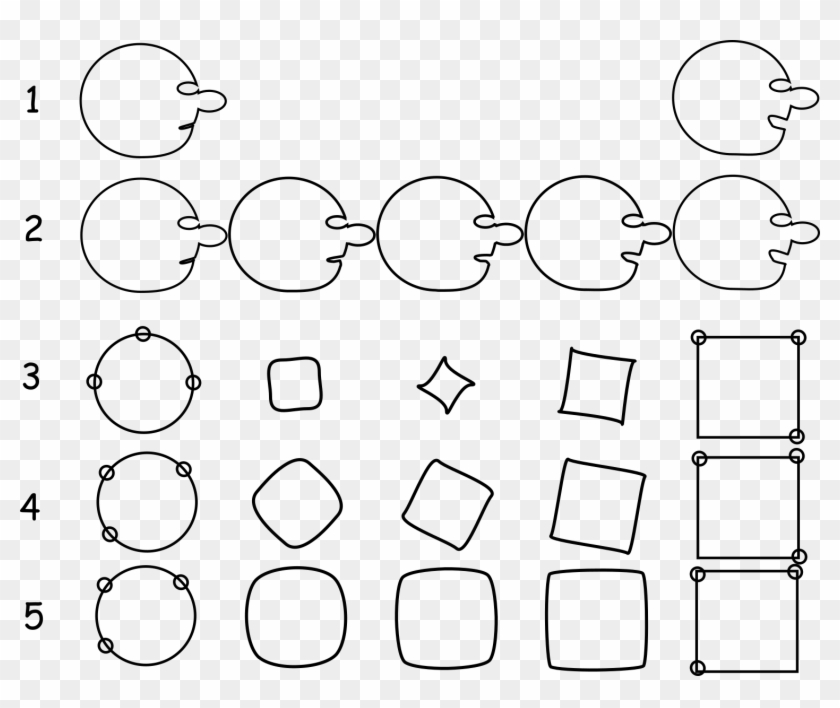 Interpolated Face, Quadration Of The Circle - Circle Clipart #2725933