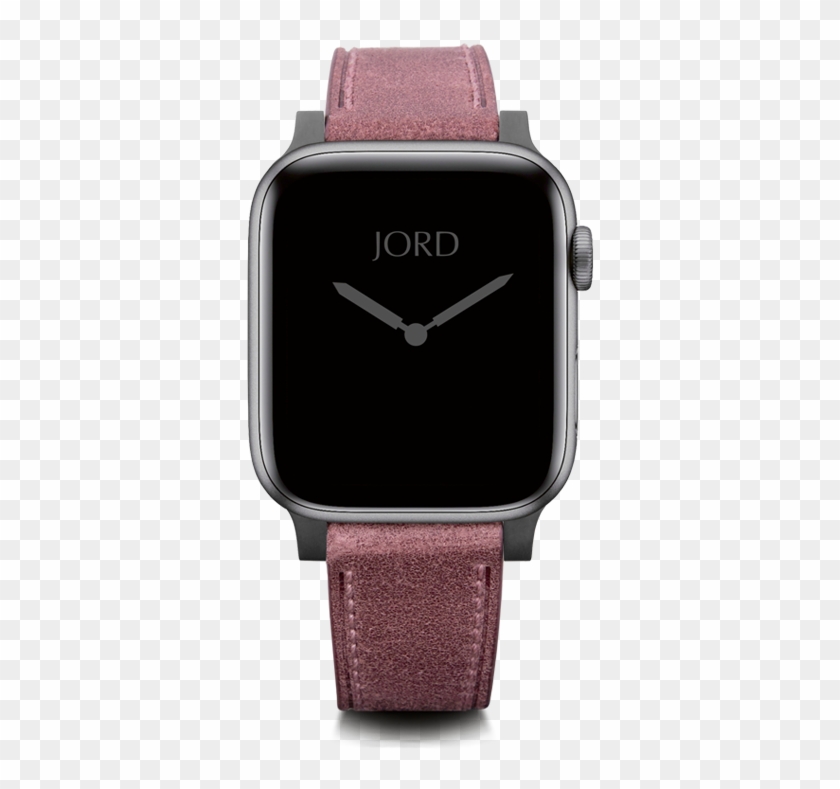 Pink Leather Apple Watch Strap - Wooden Apple Watch Band Clipart #2726343