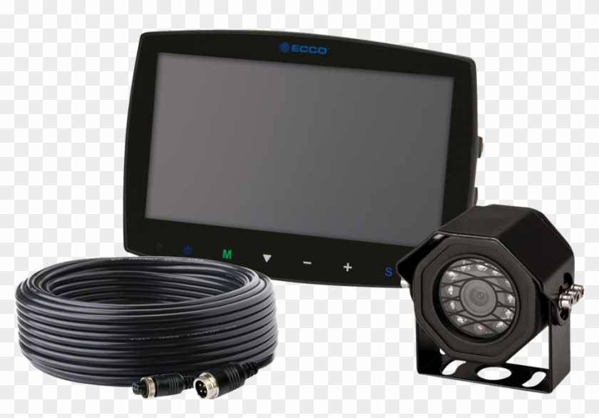 Ecco Ec7003 Svk Single Camera 7" Touch Screen Monitor - Ecco Camera Kit Gemineye Lcd Color 4 Pin Clipart