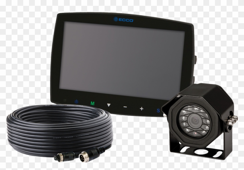 Ecco Ec7003 Svk Single Camera 7" Touch Screen Monitor - Ecco Camera Kit Gemineye Lcd Color 4 Pin Clipart #2726767
