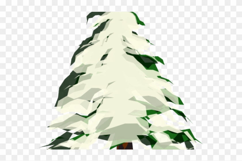 Pine Tree Clipart Snowy - Tree Christmas Vector Png Transparent Png