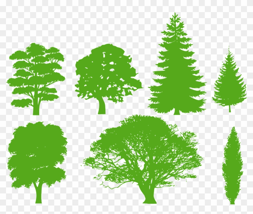 Tree Silhouette Vector Clipart #2727185
