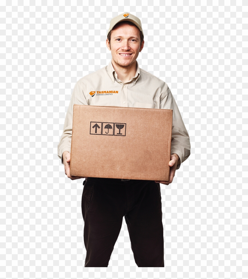 Tasmanian Storage Logistics Worker Holding A Cardboard - Logistic Worker Png Clipart