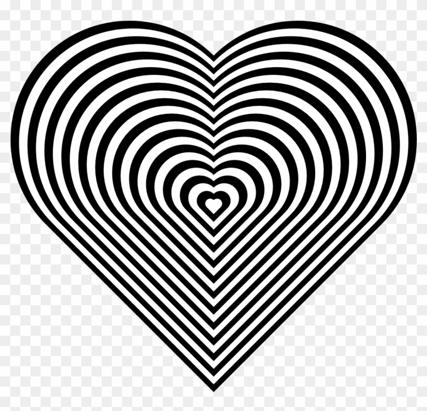 Great Pics Black And White Heart Coloring Pages Zebra - Heart Coloring Pages Clipart #2727338