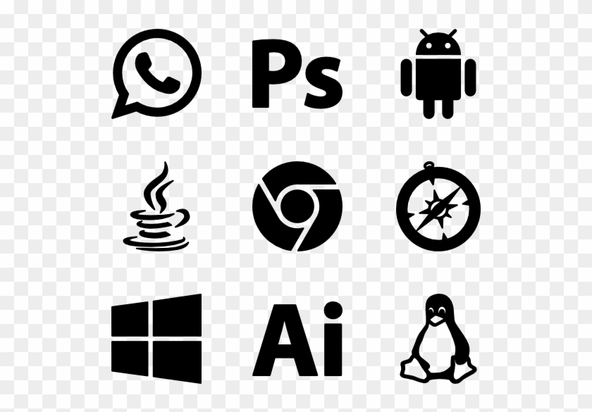 Logo Compilation - Operating System Icons Clipart