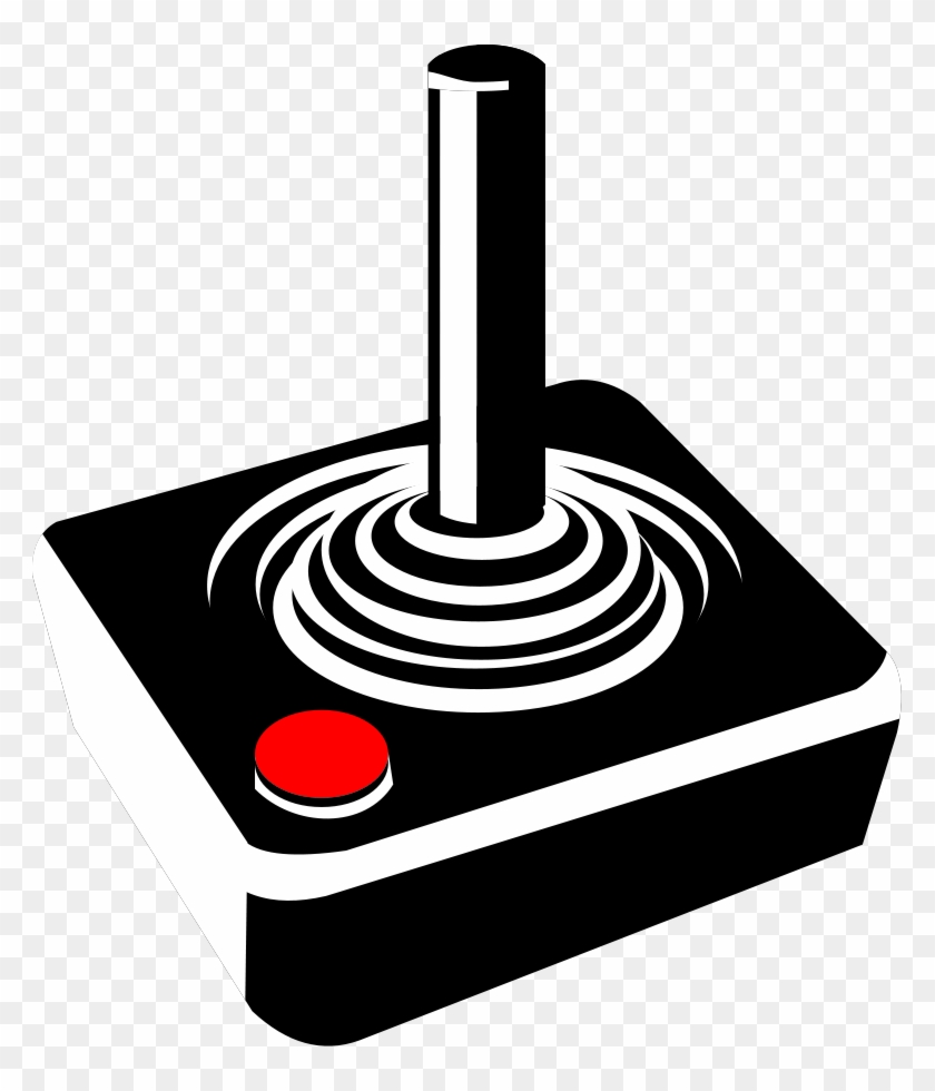 Retro Runner Clipart, Vector Clip Art Online, Royalty - Atari Joystick Clipart - Png Download