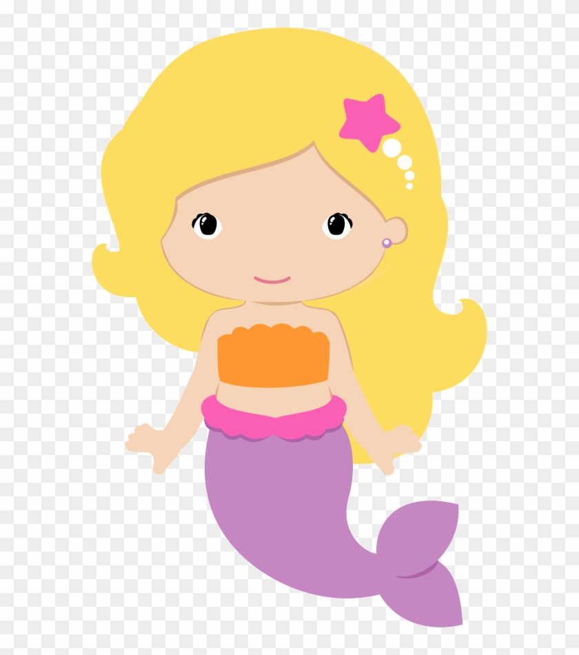 Clipart Rock Mermaid - Blonde Mermaid Clip Art - Png Download