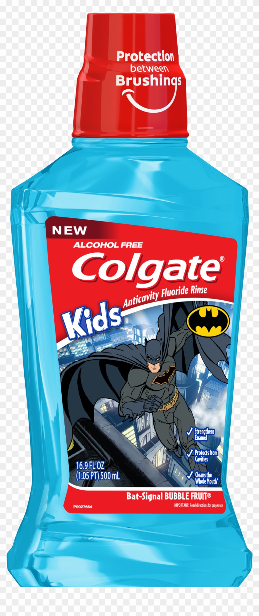 Colgate Kids Batman Mouthwash 500ml - Batman Mouthwash Clipart #2728803